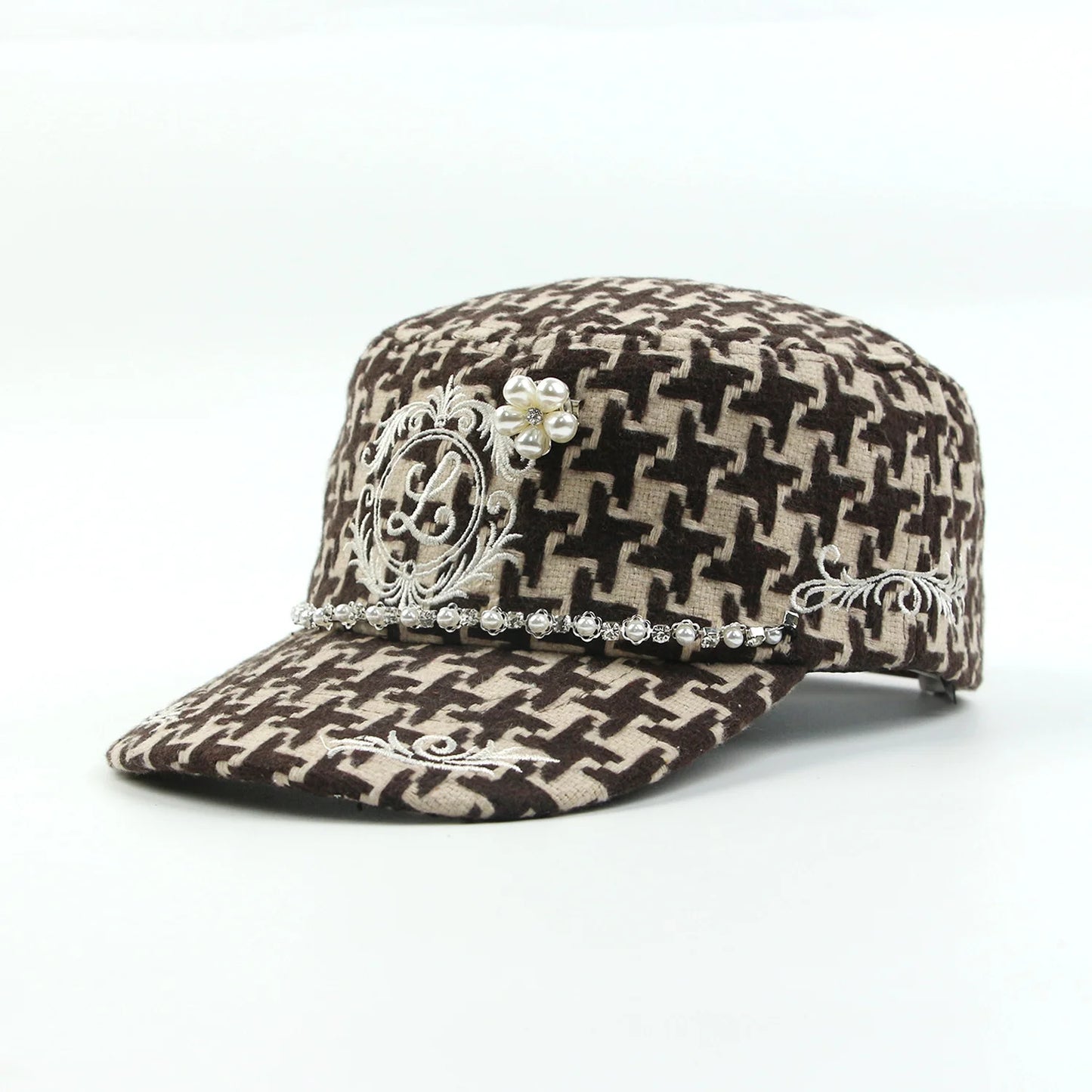 Retro Embroidered Duckbill Caps | Casual Leopard Print Baseball Hat