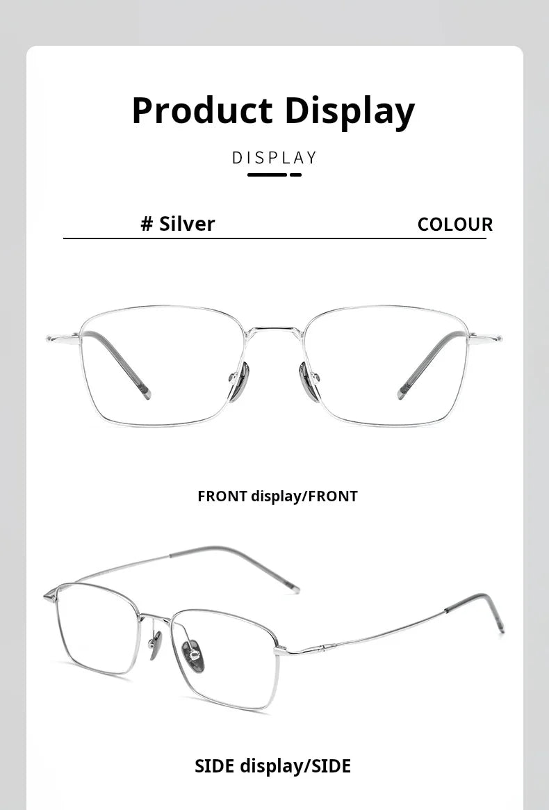 Stylish Titanium Prescription Glasses | Unisex Retro Eyewear