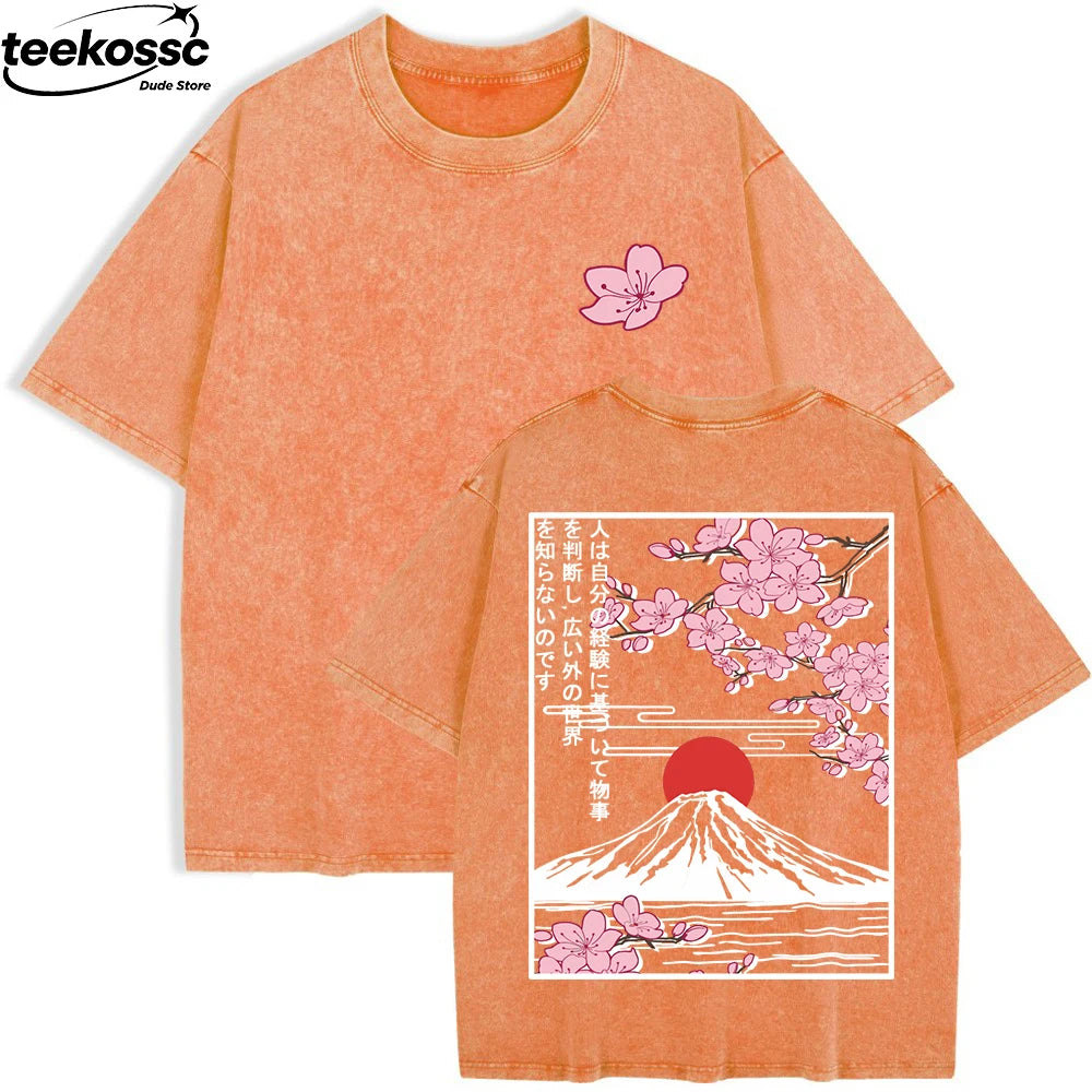 Women's Cherry Blossoms Oversized T-Shirt | Summer Cotton Top