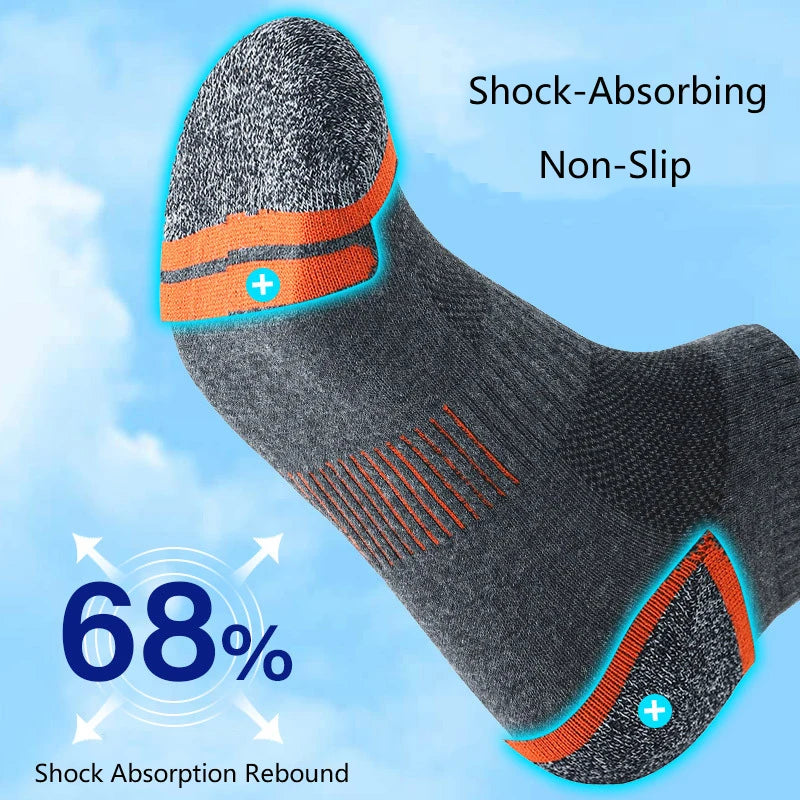 Men's Breathable Ankle Athletic Running Socks | Comfort & Performance