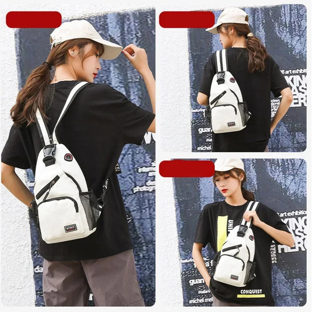 Multi-functional Messenger Backpack with Headphone Hole | Travel Companion