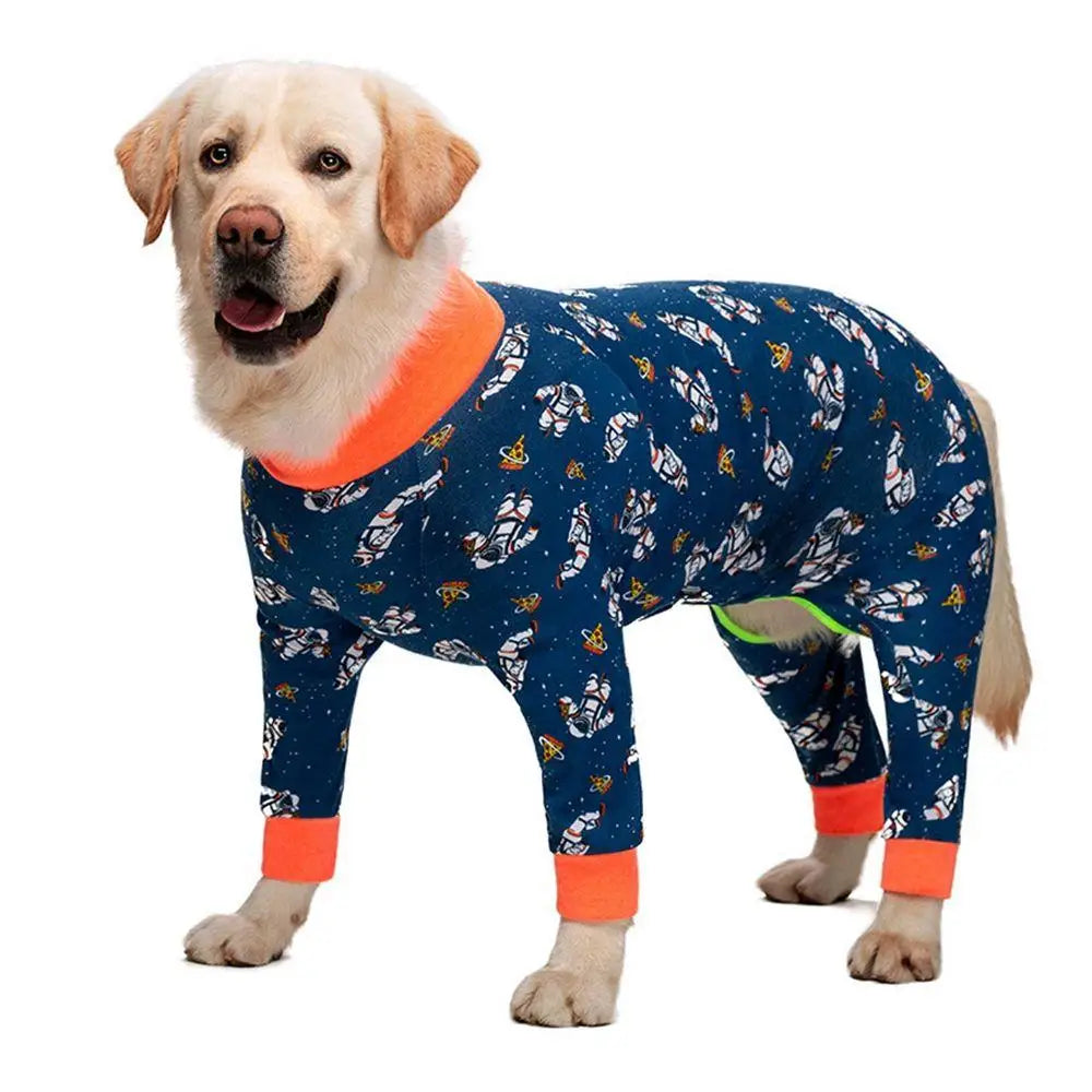 Cartoon Pet Recovery Suit | Comfortable Dog Pajamas for Healing