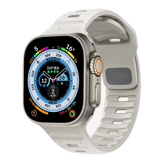 Flexible Silicone Sport Strap for Smartwatches | Comfort & Style