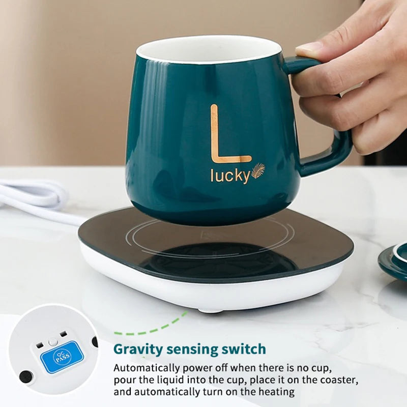 Portable Thermostatic Ceramic Coffee Cup | Perfect Gift Idea