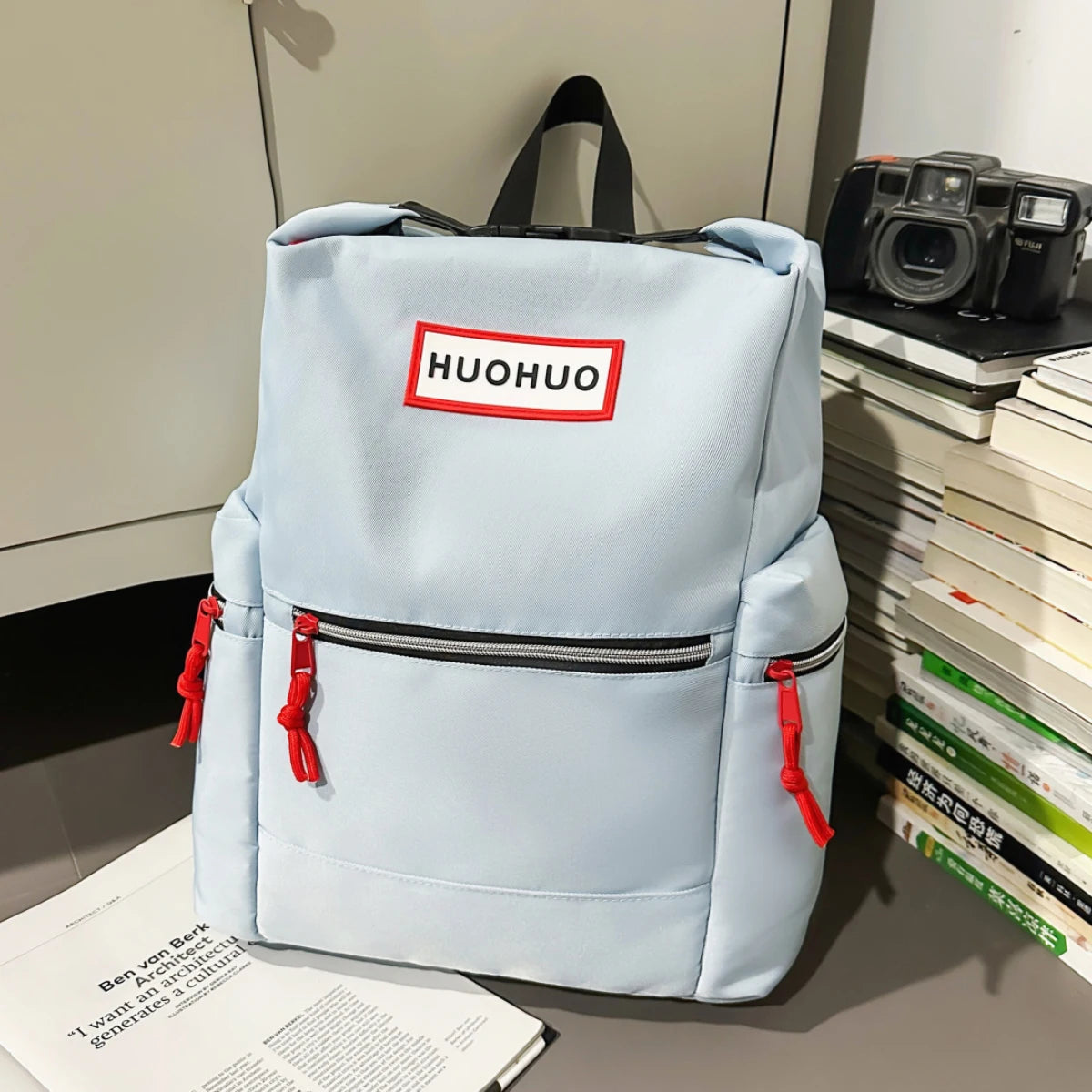 Couple's Backpack, Large Capacity, Lightweight Outdoor Travel Backpack, Fashionable School Bag for Female College Students, High School Students, Junior High School Students, for Class and Sports