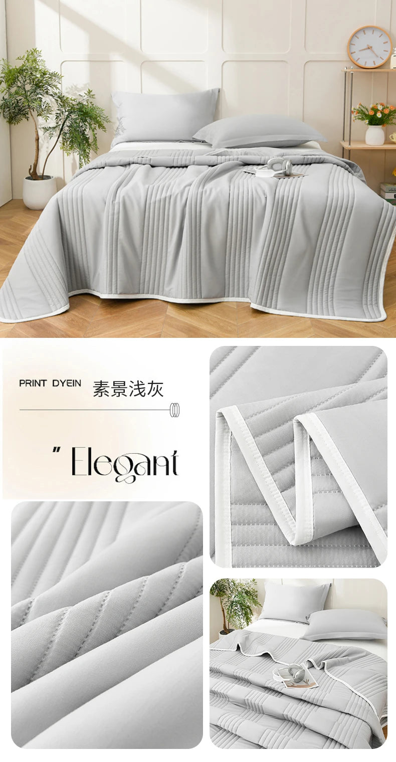 Lightweight Quilted Summer Blanket | Soft and Breathable Comforter