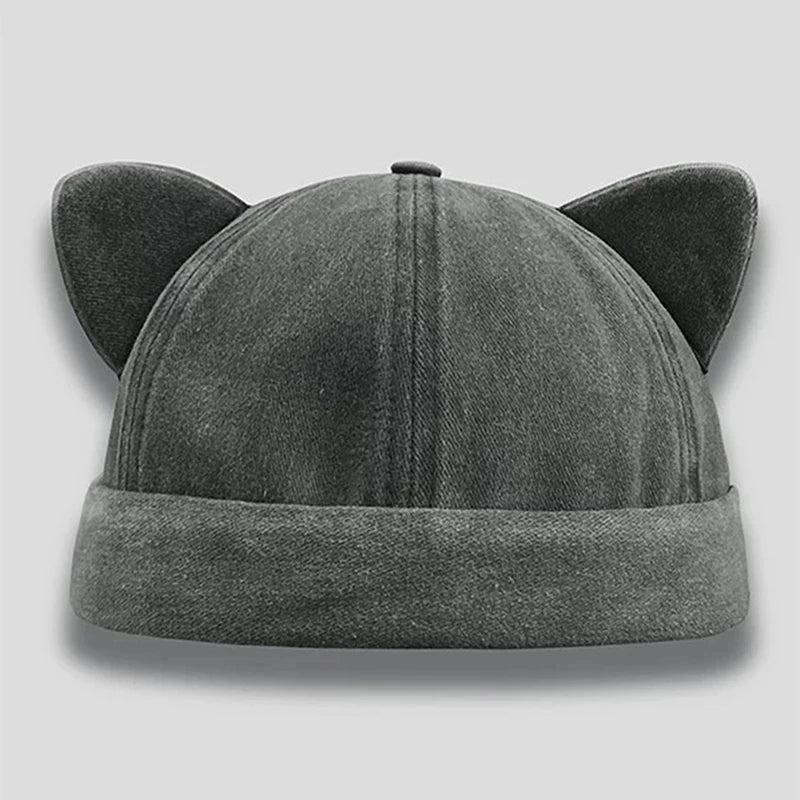 Solid Color Cat Ears Hat | Stylish Unisex Outdoor Headwear