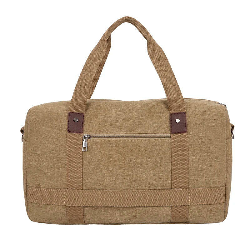 Men's Versatile Canvas Travel Bag | Large Capacity Weekend Duffel