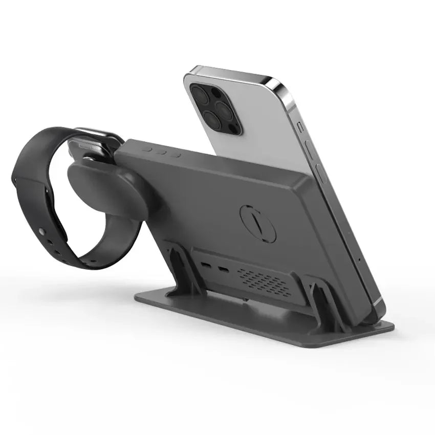 4-in-1 Wireless Charger Stand | Fast 30W Charging Solution