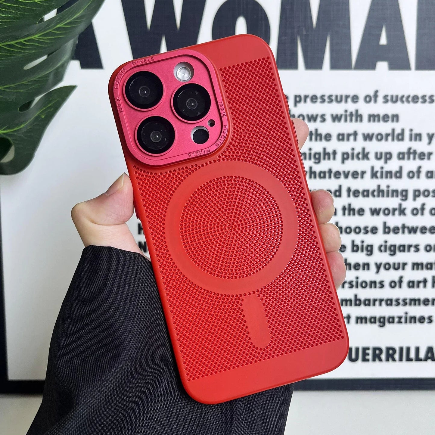 Funda de lujo mate para teléfono con disipación de calor | Protectora y elegante