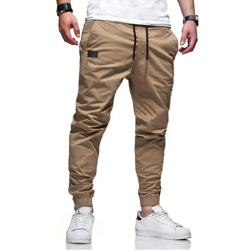 Men's Casual Cargo Sweatpants | Multi-Pocket Jogger Trousers