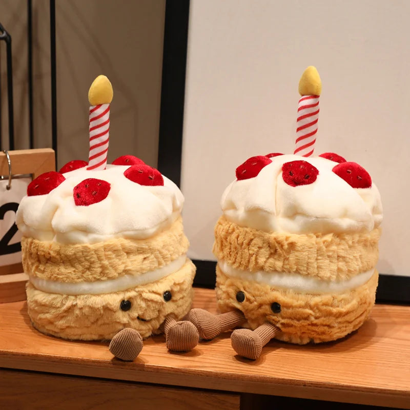 16cm Strawberry Cake Plush Doll | Sweet Pillow Party Prop