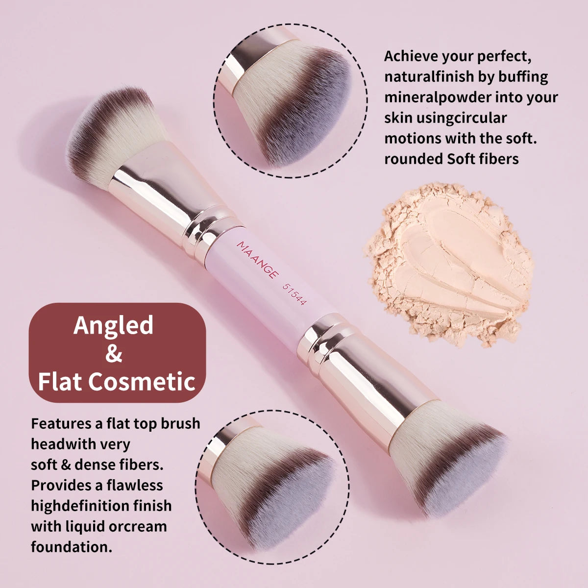 5pcs Makeup Brush Set | Essential Brushes for Stunning Beauty Looks