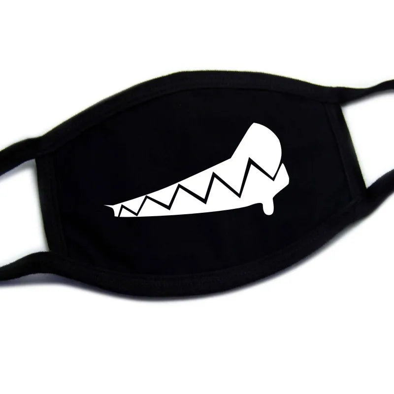 Funny Expression Anime Party Mouth Face Mask | Unisex Kawaii Mask