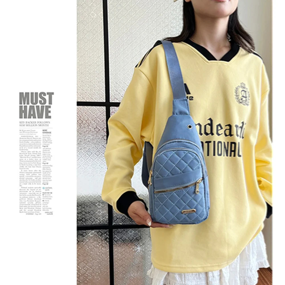 Waterproof Chest Bag for Women | Fashionable Anti-Theft Sling Backpack