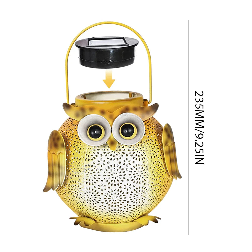 Outdoor Solar Owl Lantern | Eco-Friendly Garden Lighting