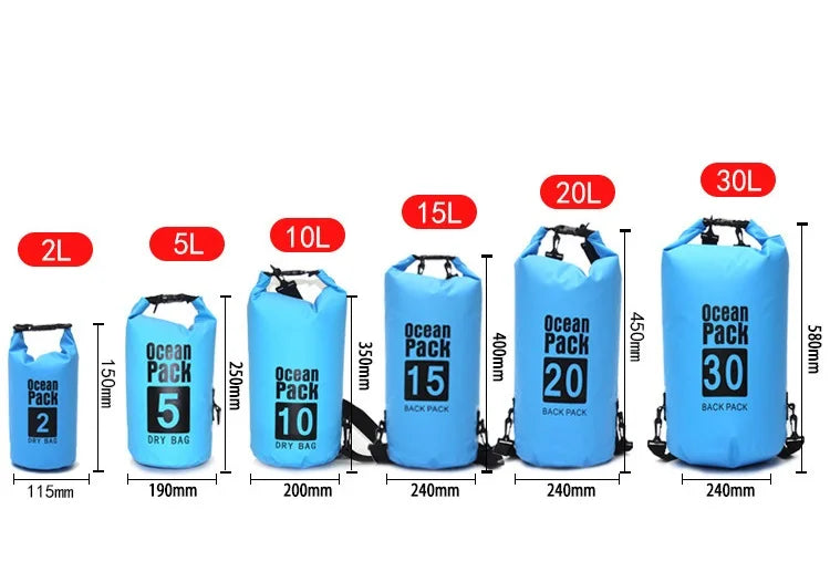 Waterproof Bucket Bags for Beach & Swimming | Floating Dry Bags