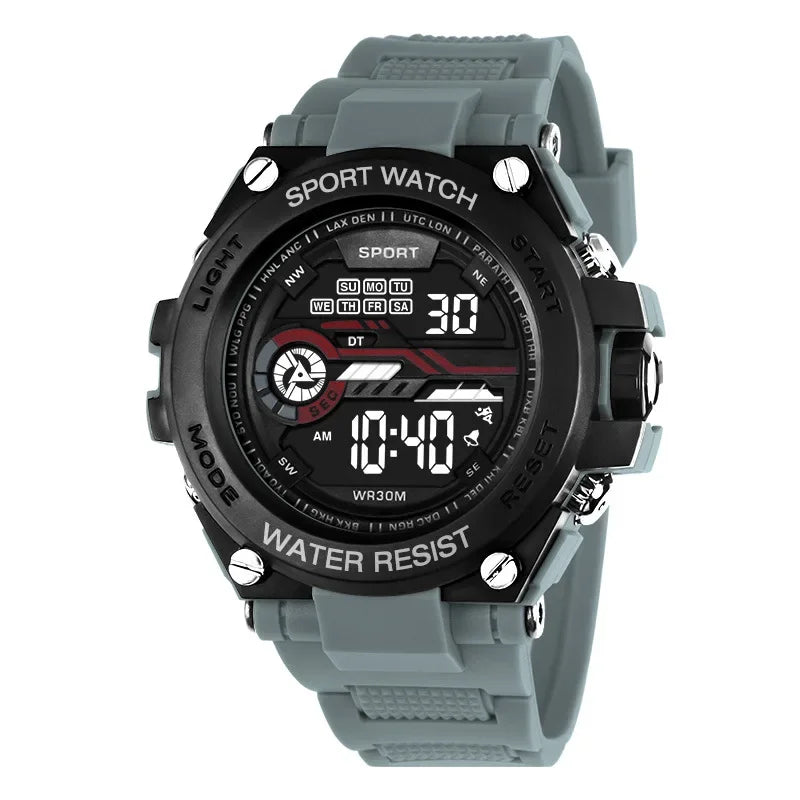 Men's Waterproof Sports Watch | Multifunctional Digital Military Design