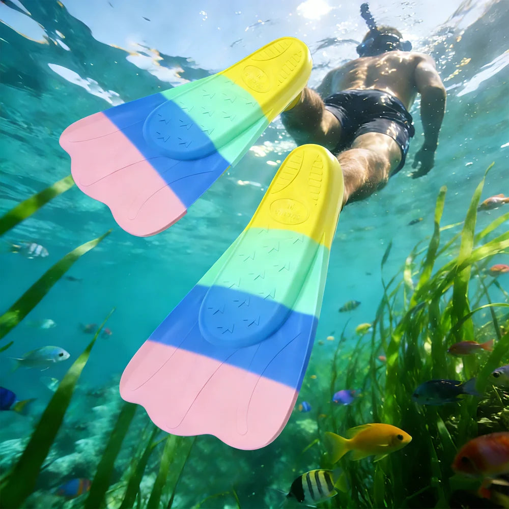 Comfortable Silicone Swimming Fins for Diving and Snorkeling
