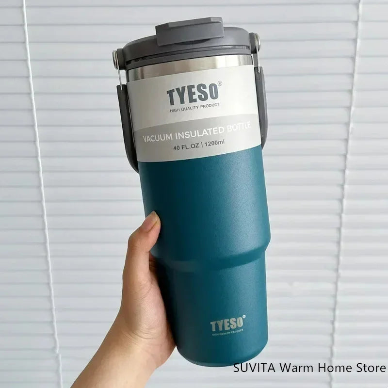 Large Capacity Stainless Steel Coffee Tumbler | Thermal Insulated Mug