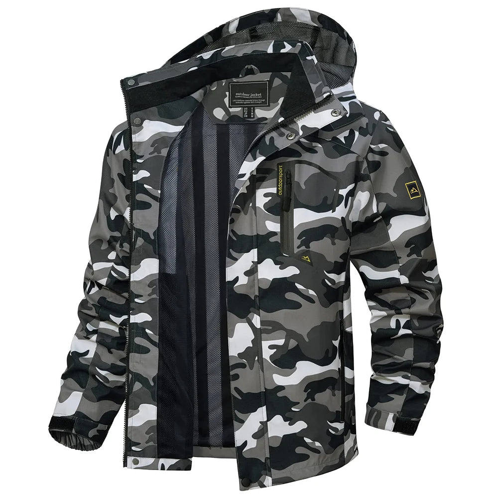 Chaqueta Impermeable Ligera para Hombre | Cortavientos Versátil para Exteriores