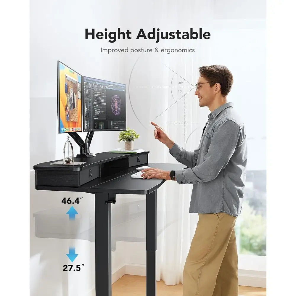 Electric Standing Desk | Adjustable Height Computer Desk