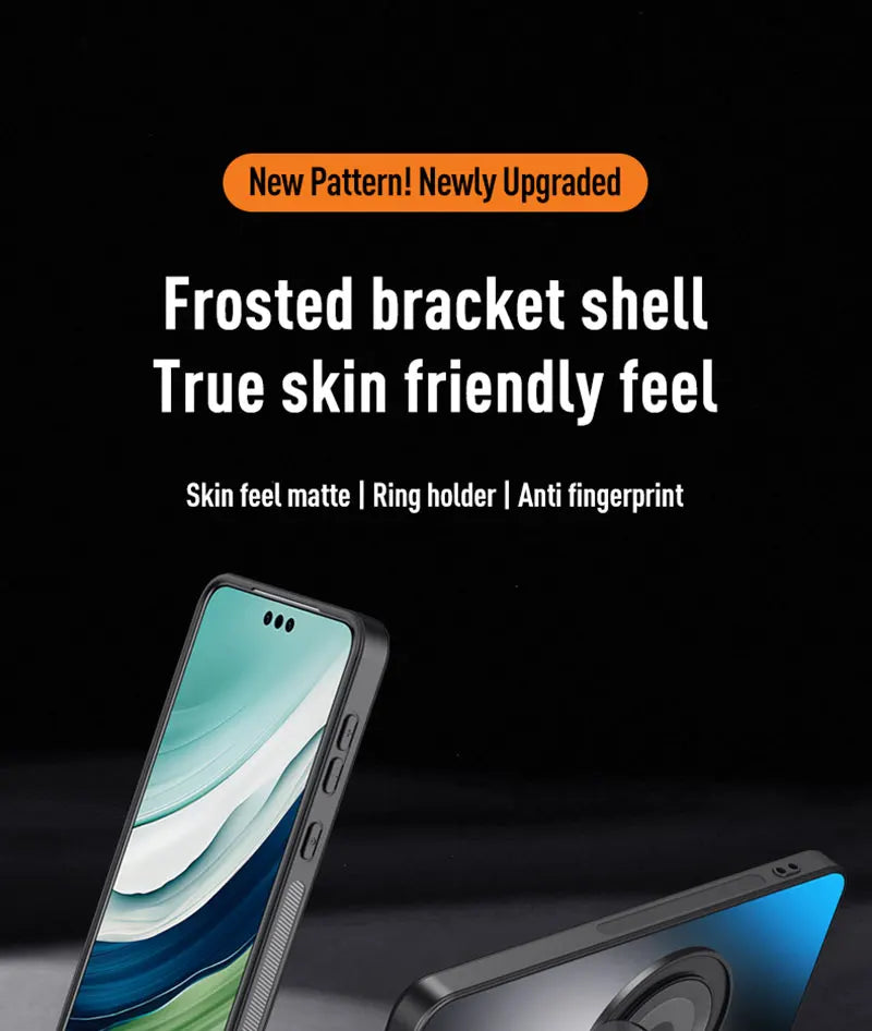 For Samsung A05 A06 A14 A15 A16 A35 A36 A56 A24 A34 A54 A25 A35 A55 A17 Magnetic Ring Stand Back Phone Case Ring Protect Cover