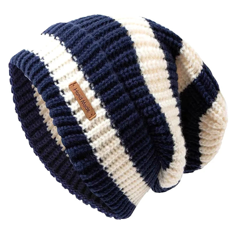 Unisex Winter Knitted Beanie Hat | Trendy Casual Cotton Bonnet