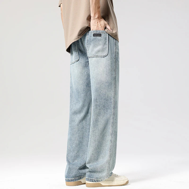 Men's Loose Vintage Casual Straight Jeans | Effortless Style