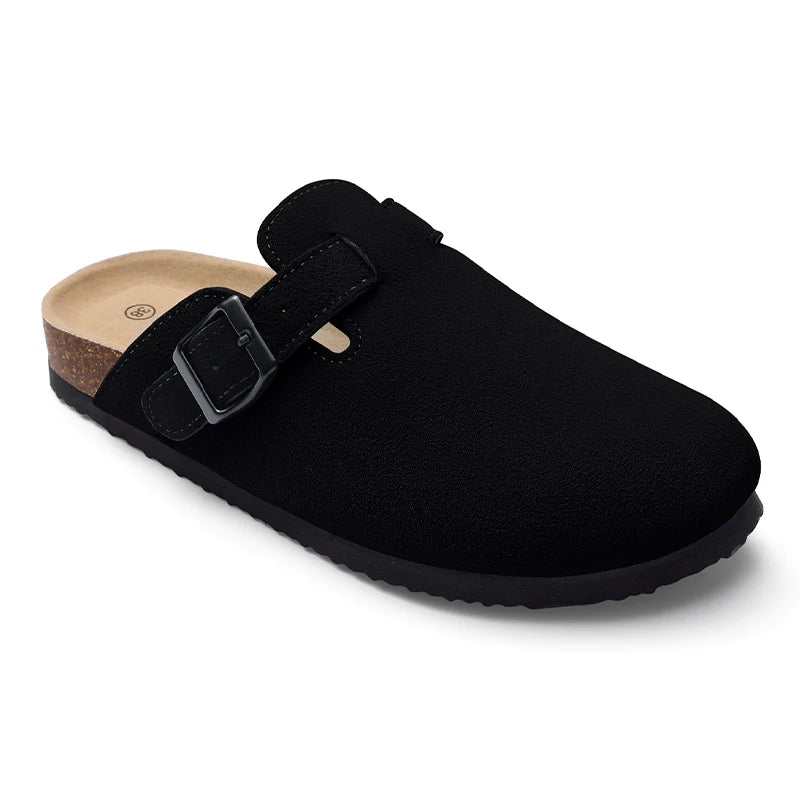 Comfortable Arch Support Suede Clogs for Home and Outdoor