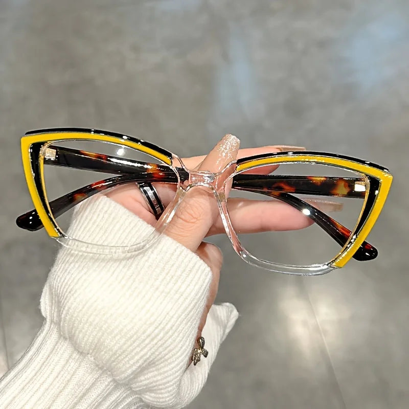 Cat Eye Clear Lens Glasses | Retro Fashion Spectacles