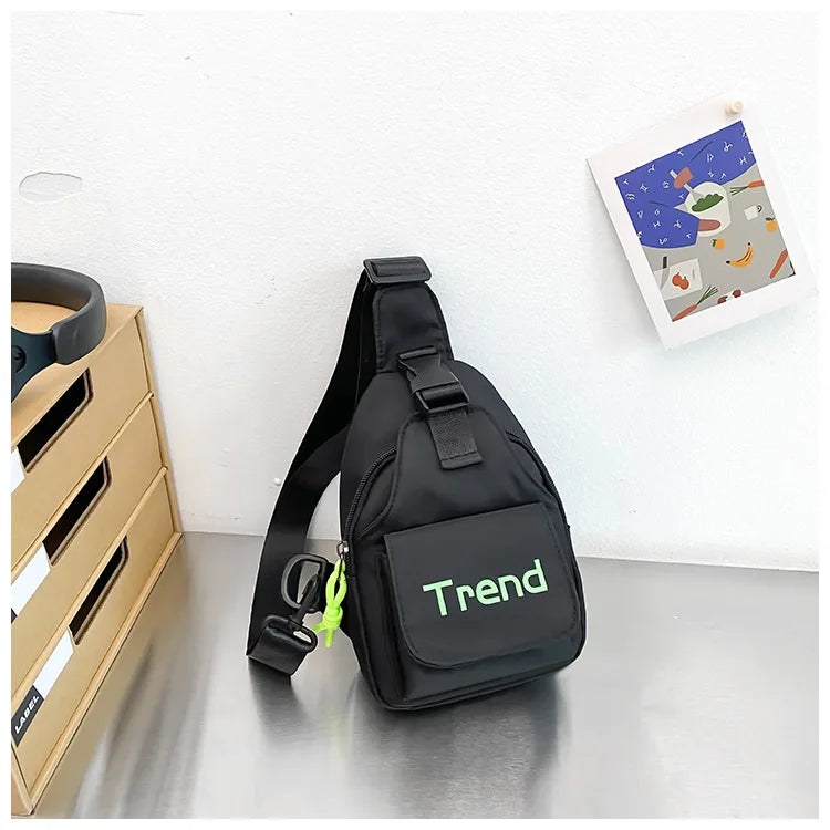 Cute Solid Color Children's Shoulder Bag | Stylish Kids Fanny Pack