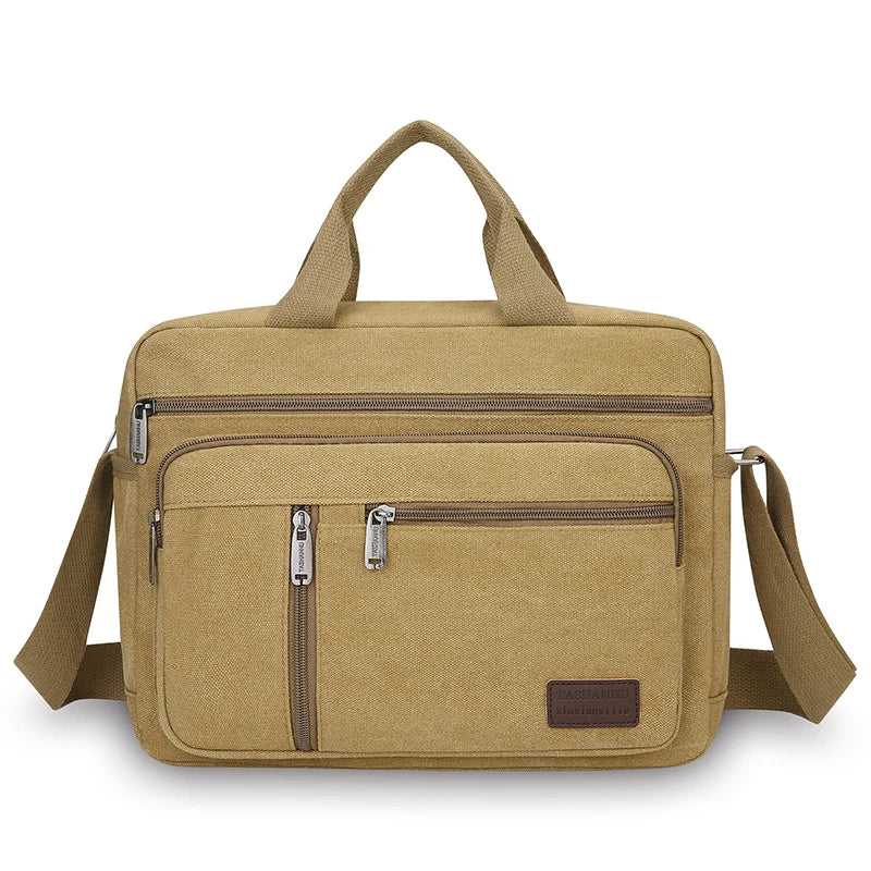 Men's Casual Canvas Shoulder Bag | Lightweight Crossbody Tote