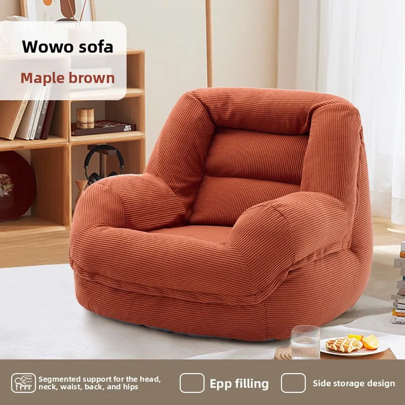 Cozy Lazy Sofa with Footstool | Perfect Winter Lounge Chair