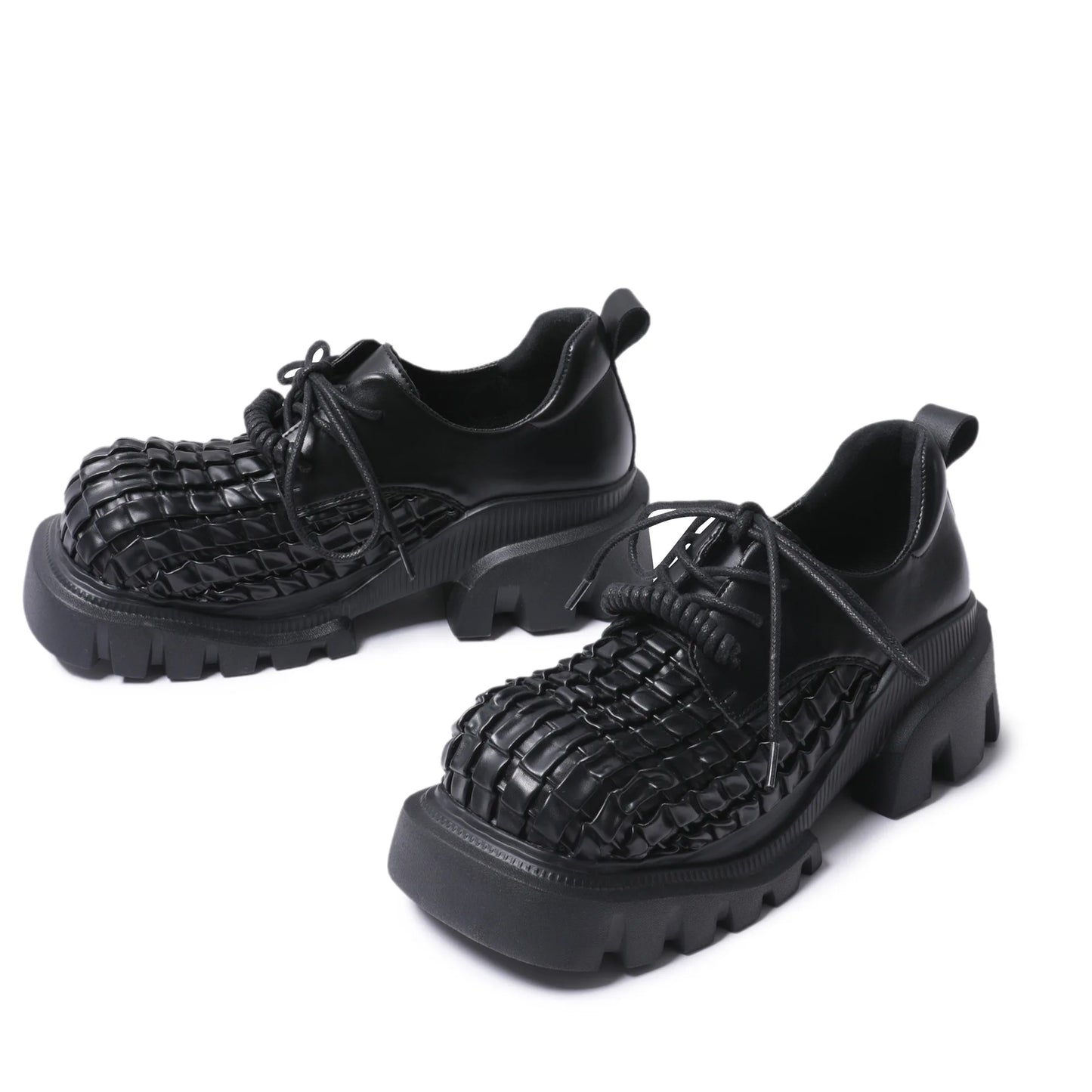 Women's British Style Height-Increasing Leather Pumps | Elegant Casual Shoes