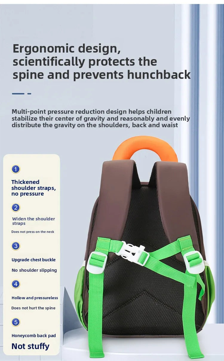 Lightweight Contrast Color Kindergarten Backpack | Cute Stylish Kids Bag