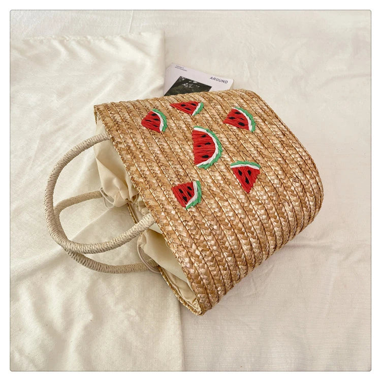 Casual Sweet Tote Bags | Perfect Straw Embroidery Shoulder Bag