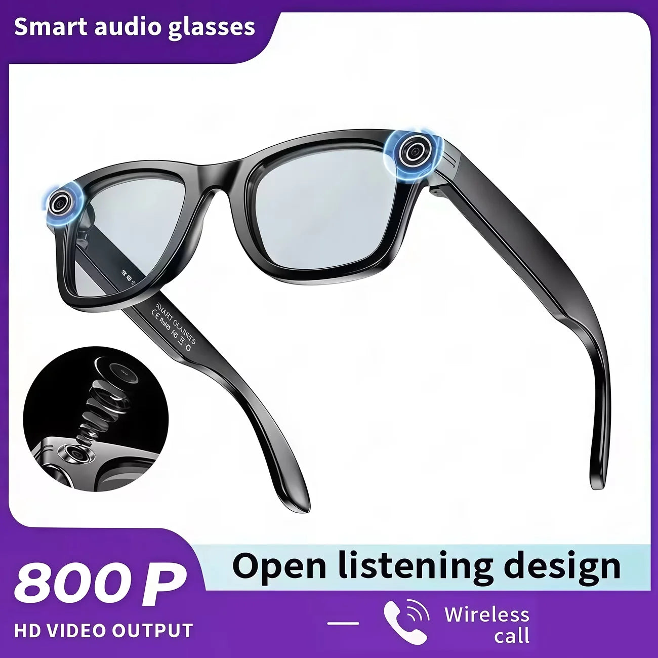 AI Smart Video Glasses with Camera | Capture Life in 4K