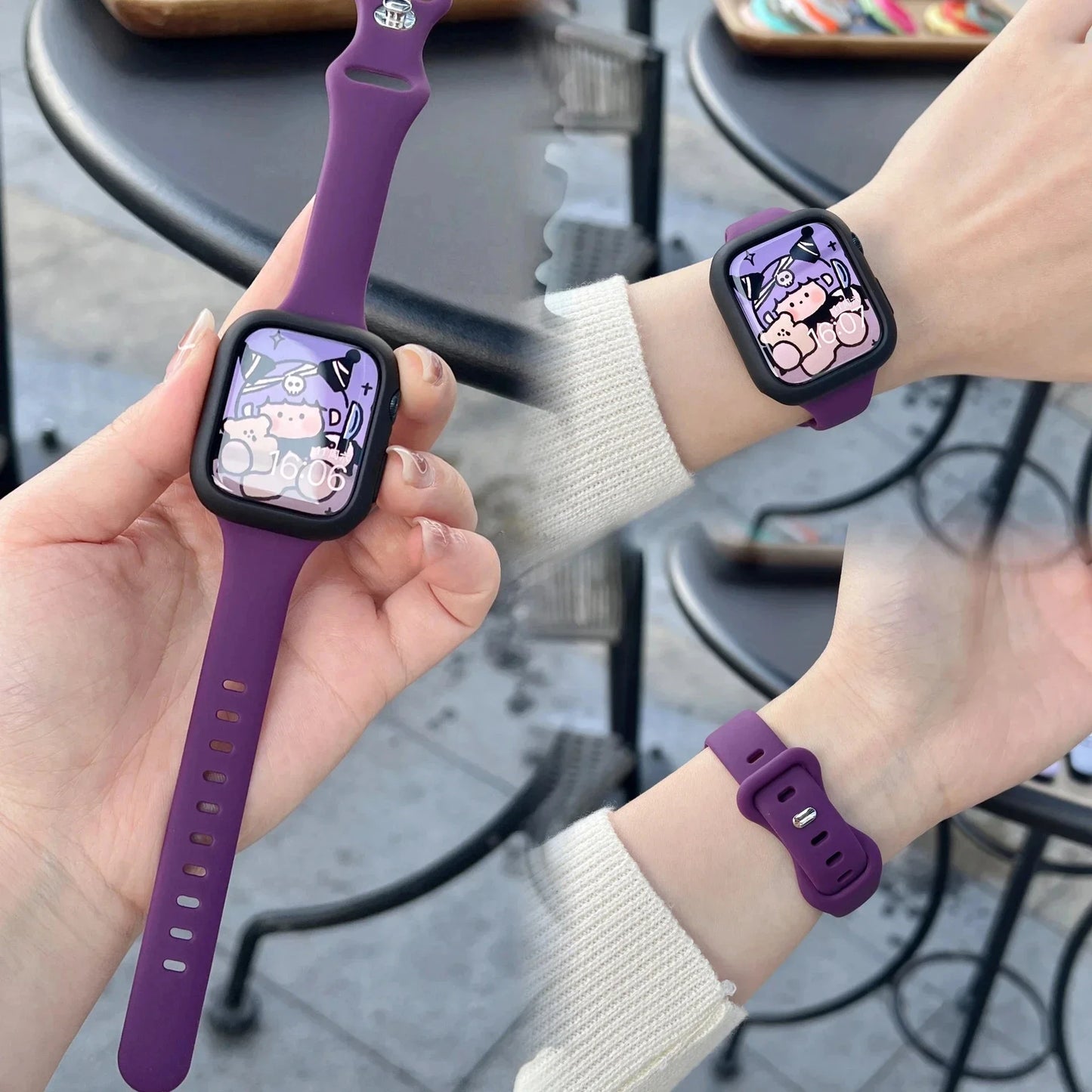 Premium Silicone Strap & Case for Sport Watches | Universal Fit