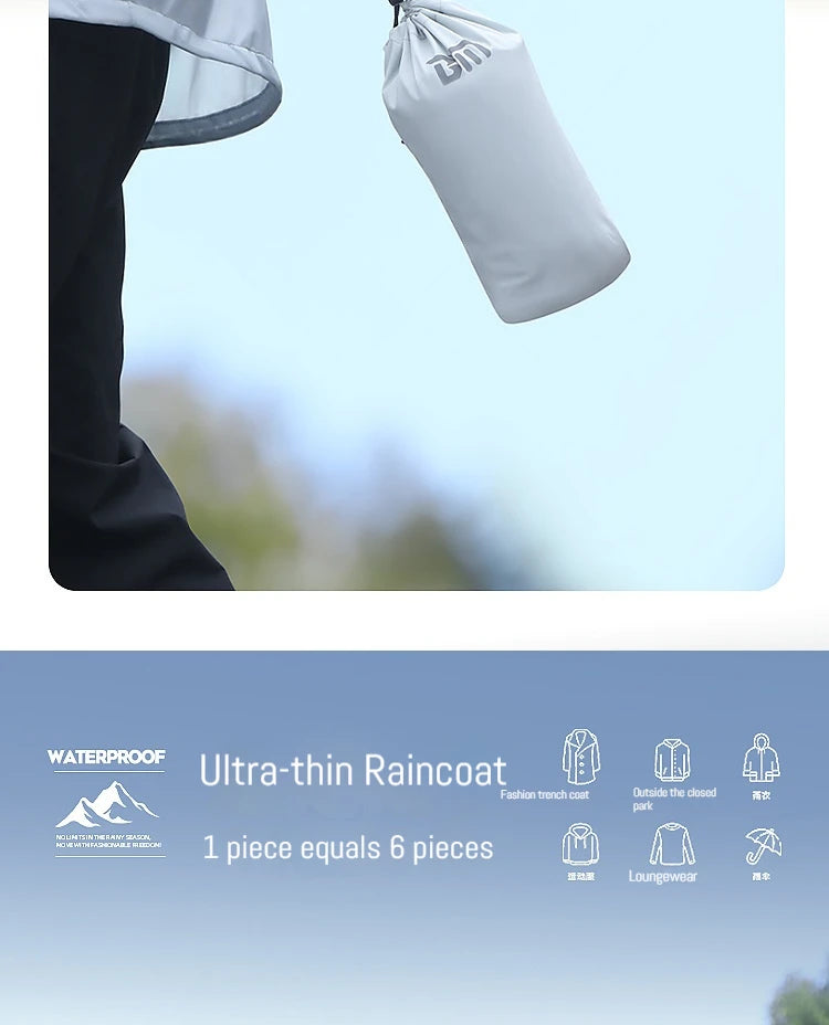 Lightweight Men's Motorcycle Raincoat | Outdoor Storm Protection