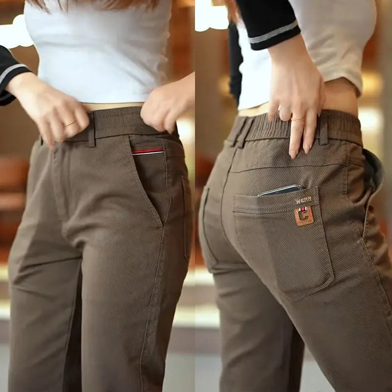 Men's Thick Fleece Wide-Leg Pants | Comfortable & Versatile Style