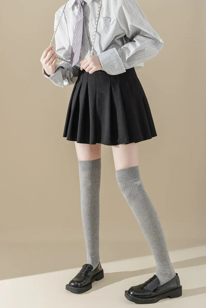 Stylish Women's Cotton Thigh High Stockings | Trendy and Comfortable
