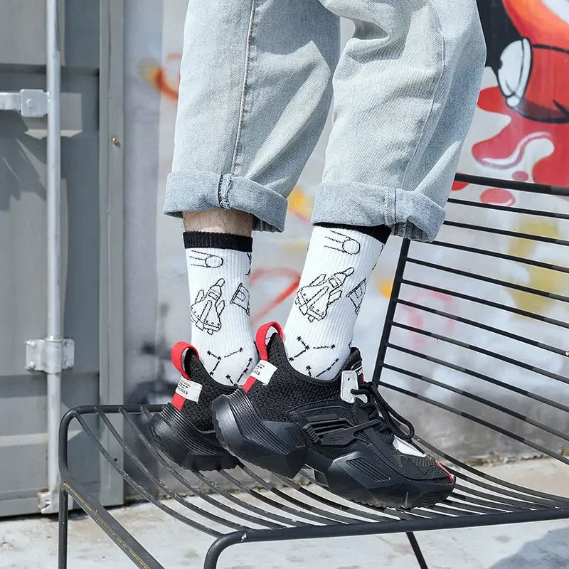 Casual Trendy Long Tube Socks | Antibacterial & Anti-Odor Comfort