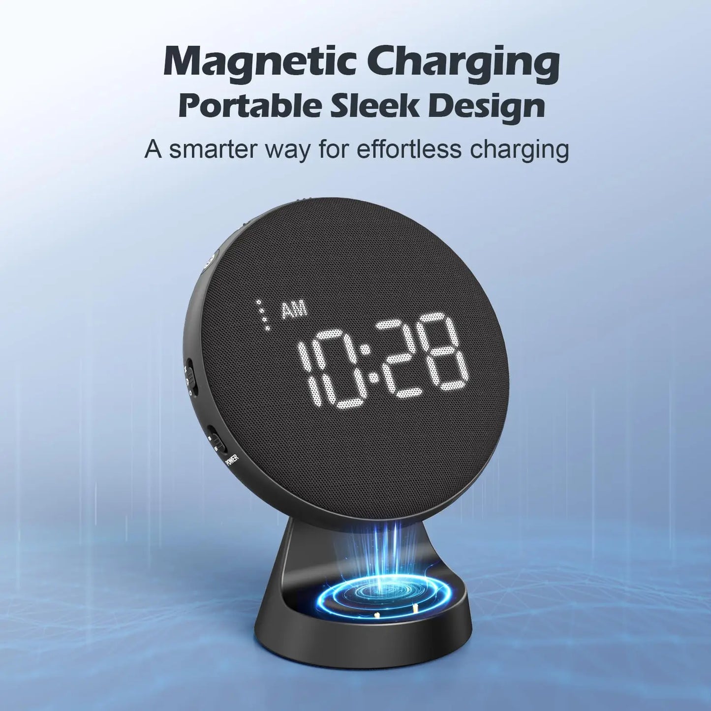 Loud Vibrating Alarm Clock for Heavy Sleepers | Wireless Charging