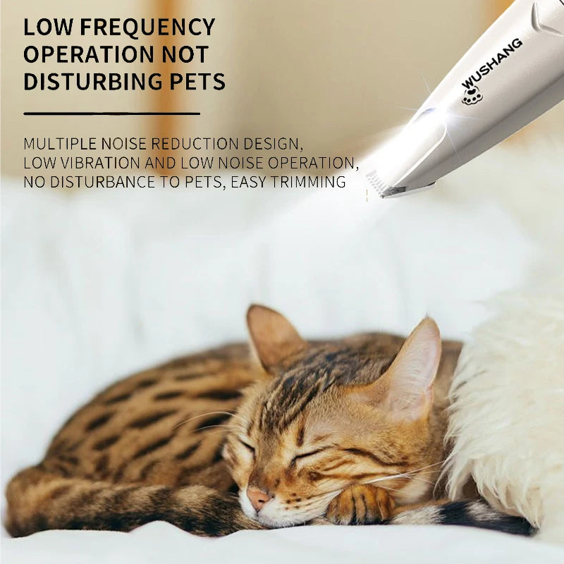 Electric Dog Groomer Trimmer | Low Noise LED Pet Hair Clipper