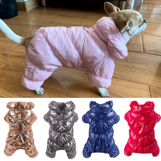 Mono impermeable de invierno para perros de razas pequeñas | Buzo cálido para mascotas
