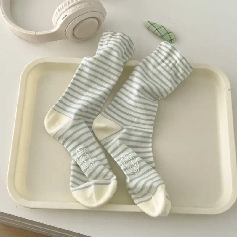 Casual Striped Women's Socks | Trendy Harajuku Streetwear