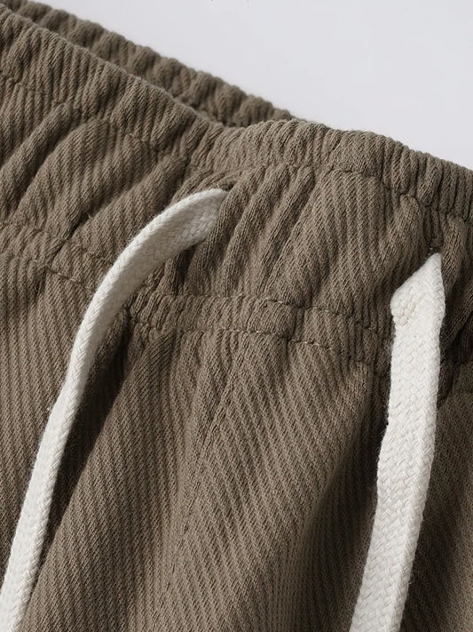 Cotton Twill Baggy Jogger Pants for Men | Breathable Casual Wear