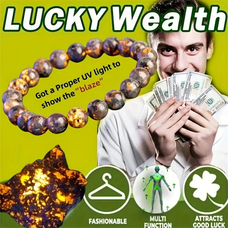Lucky Wealth Beaded Bracelet for Prosperity | Unisex Protection Jewelry