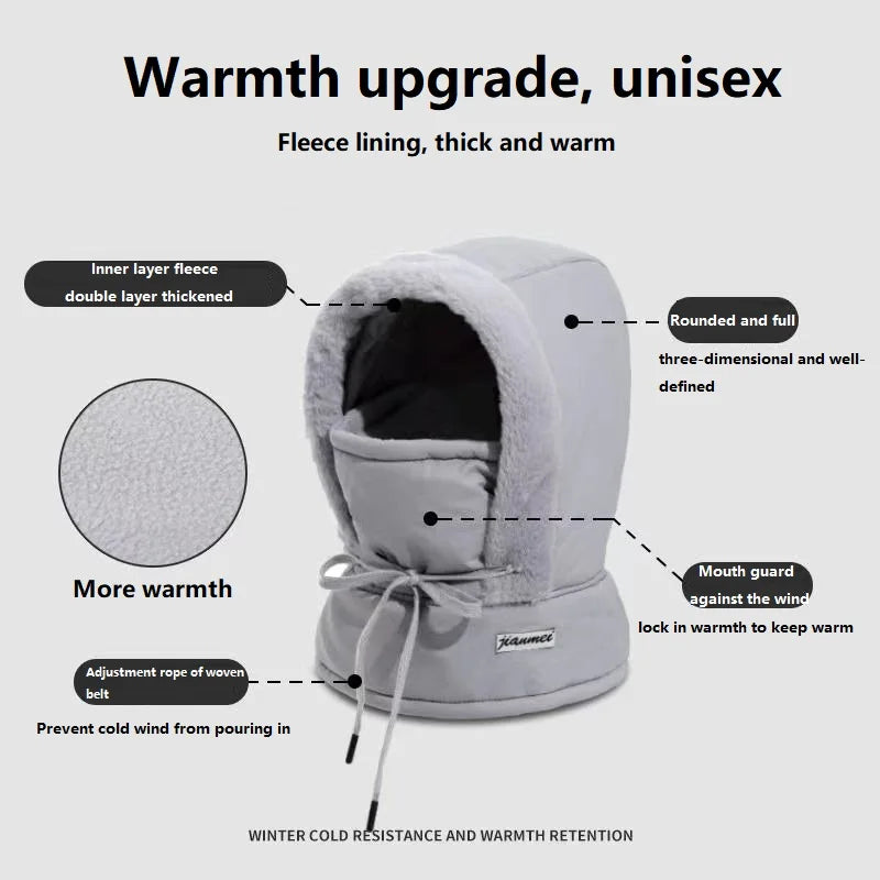 Unisex Winter Thermal Balaclava | Windproof Face & Neck Warmer